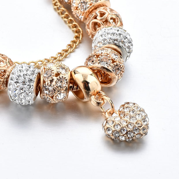 Bejeweled Bling Charm Bracelet - Prime Adore