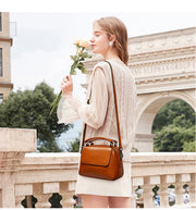 Leather One-Shoulder Handbag - Prime Adore