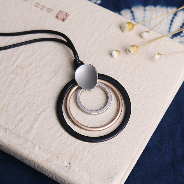 Retro Accessories Round Necklace - Prime Adore