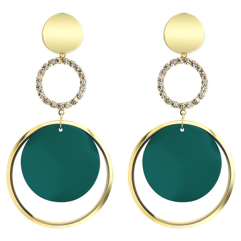 Exaggerated Circle Female Earrings - Prime Adore