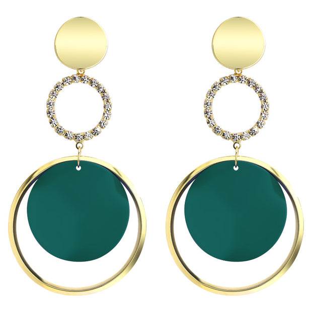 Exaggerated Circle Female Earrings - Prime Adore