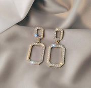 925纯银耳钉高级感耳环女2020年新潮款韩国网红耳饰品珍珠长耳坠 - Prime Adore