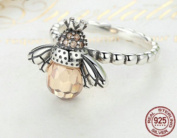 Vintage Honeybee Silver Ring - Prime Adore