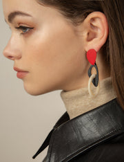 Geo Resin Abstract Earrings - Prime Adore