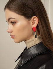 Geo Resin Abstract Earrings - Prime Adore