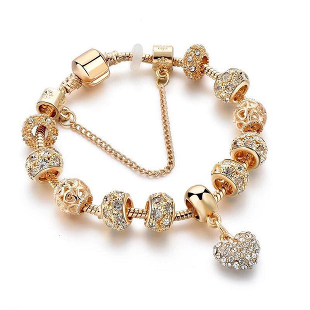 Bejeweled Bling Charm Bracelet - Prime Adore