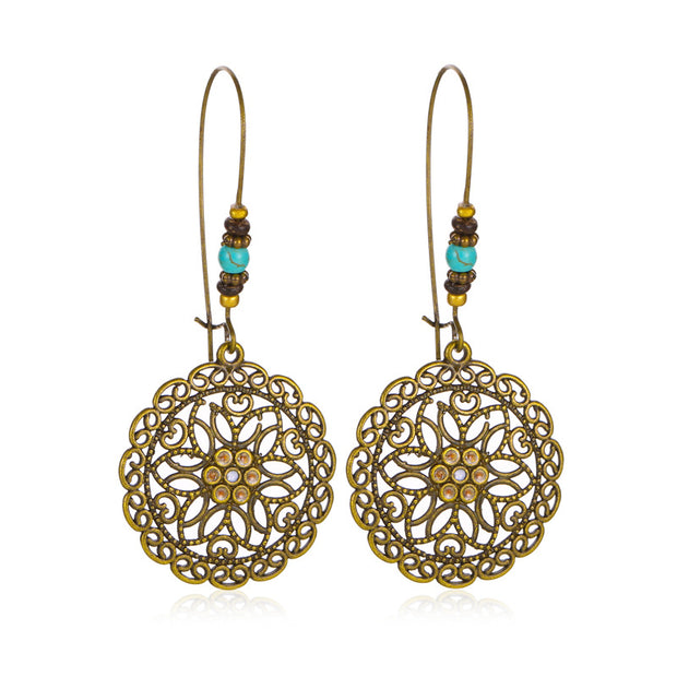 Bohemian Retro Carving Earrings - Prime Adore