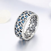 Flowers Infinity Blue Zircon Ring - Prime Adore