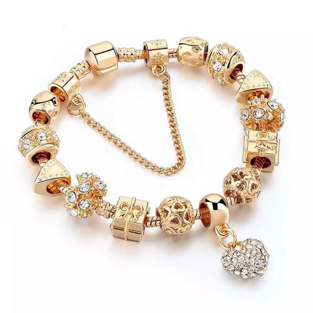 Bejeweled Bling Charm Bracelet - Prime Adore