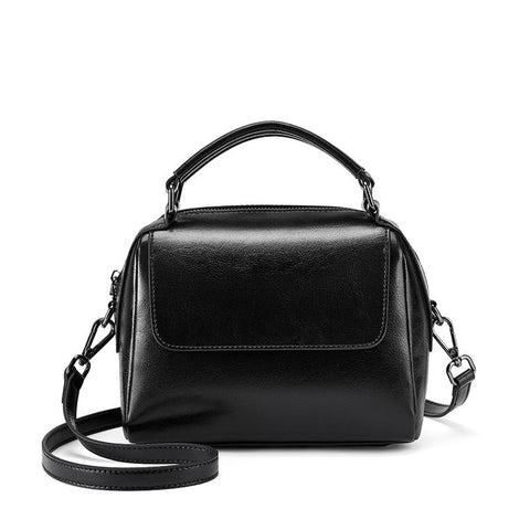 Leather One-Shoulder Handbag - Prime Adore