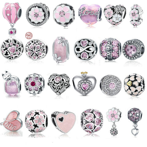 Sterling Silver Charms Collection - Pink Series - Prime Adore