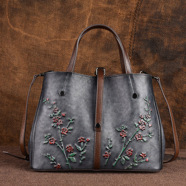 Gratia Large Leather Handbag - Prime Adore