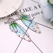 Cicada Wing Drop Earrings - Prime Adore