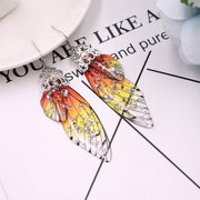 Cicada Wing Drop Earrings - Prime Adore