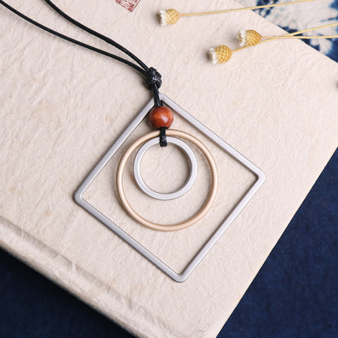 Square Space Necklace - Prime Adore