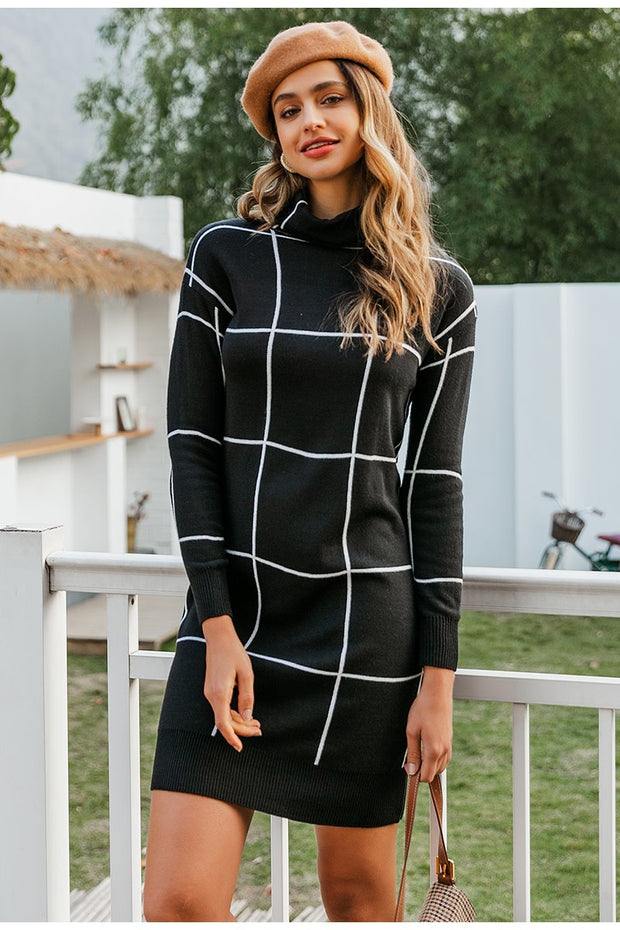 Striped Office Dress - Prime Adore