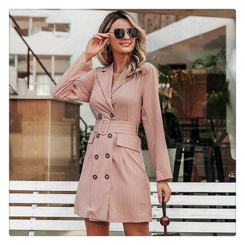 Rose Emulsion Coat Dress - Prime Adore