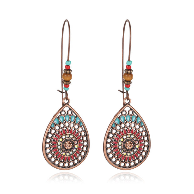 Bohemian Retro Carving Earrings - Prime Adore