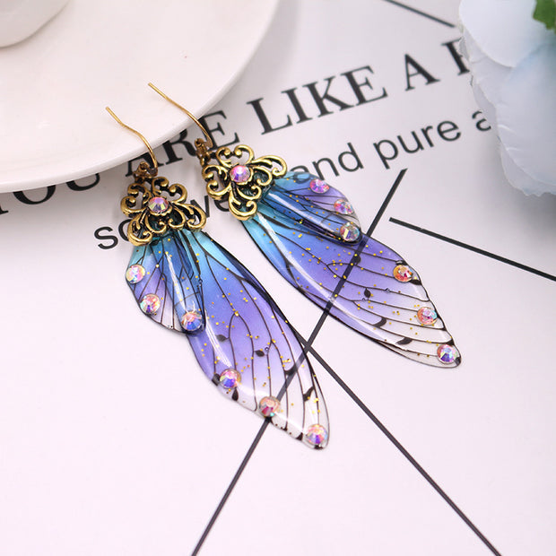 Cicada Wing Drop Earrings - Prime Adore