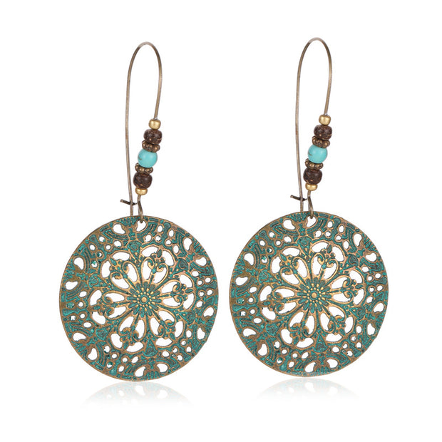 Bohemian Retro Carving Earrings - Prime Adore