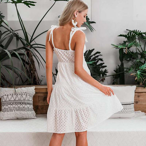 Sweetheart Bow Tie Dress - Prime Adore