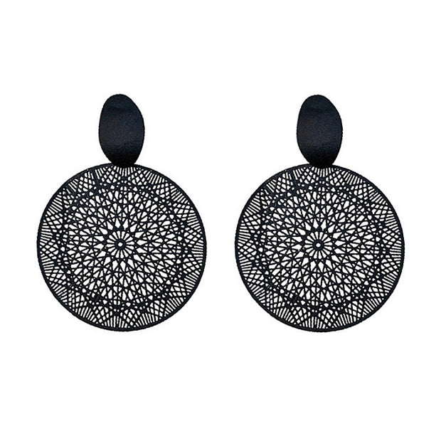 Retro Pendant Carving Earrings - Prime Adore