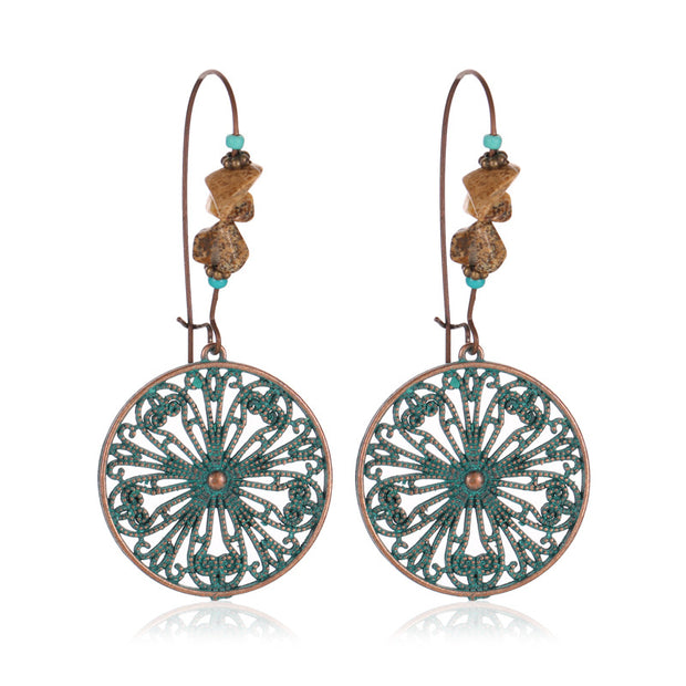 Bohemian Retro Carving Earrings - Prime Adore