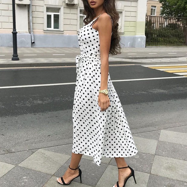 Dotted Sweetheart Sundress - Prime Adore