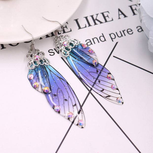 Cicada Wing Drop Earrings - Prime Adore