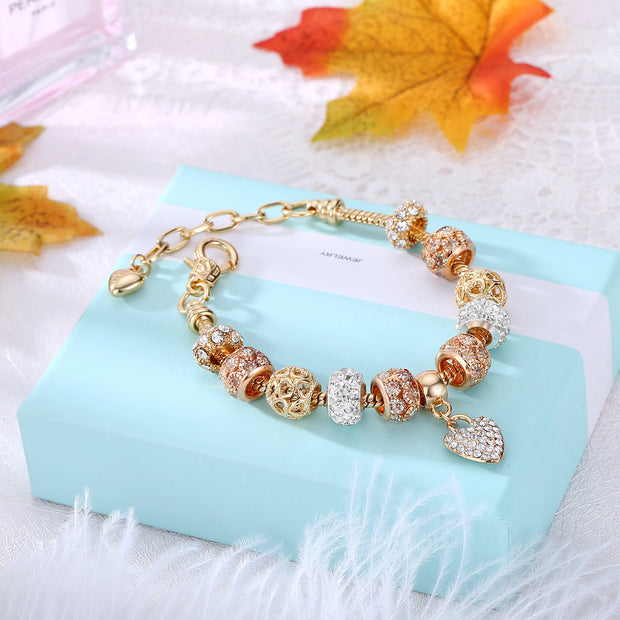 Bejeweled Bling Charm Bracelet - Prime Adore