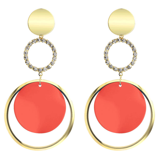 Exaggerated Circle Female Earrings - Prime Adore