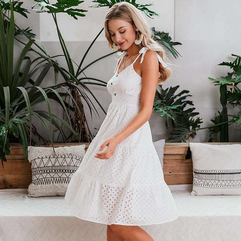 Sweetheart Bow Tie Dress - Prime Adore