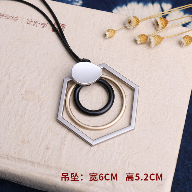 Retro Accessories Round Necklace - Prime Adore