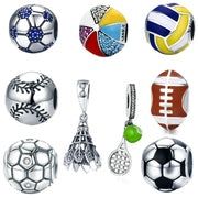 Sports Themed Bracelet Bangle Charms - Prime Adore