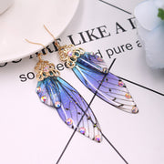 Cicada Wing Drop Earrings - Prime Adore