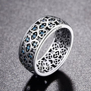 Flowers Infinity Blue Zircon Ring - Prime Adore