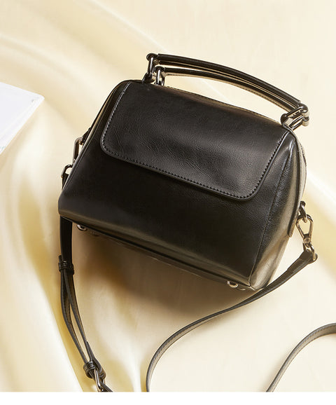 Leather One-Shoulder Handbag - Prime Adore