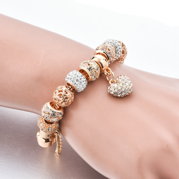 Bejeweled Bling Charm Bracelet - Prime Adore