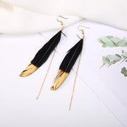 Golden Tip Angel Wing Earrings - Prime Adore