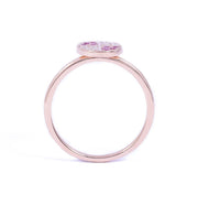 X-Circle Pink Sapphire Ring - Prime Adore