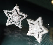 Twinkle Double Stars Earrings - Prime Adore