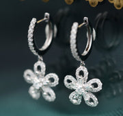 Prime Adore Diamond Flower Earrings - Prime Adore