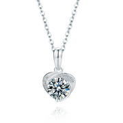 Lovely Heart Moissanite Necklace - Prime Adore