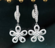 Prime Adore Diamond Flower Earrings - Prime Adore