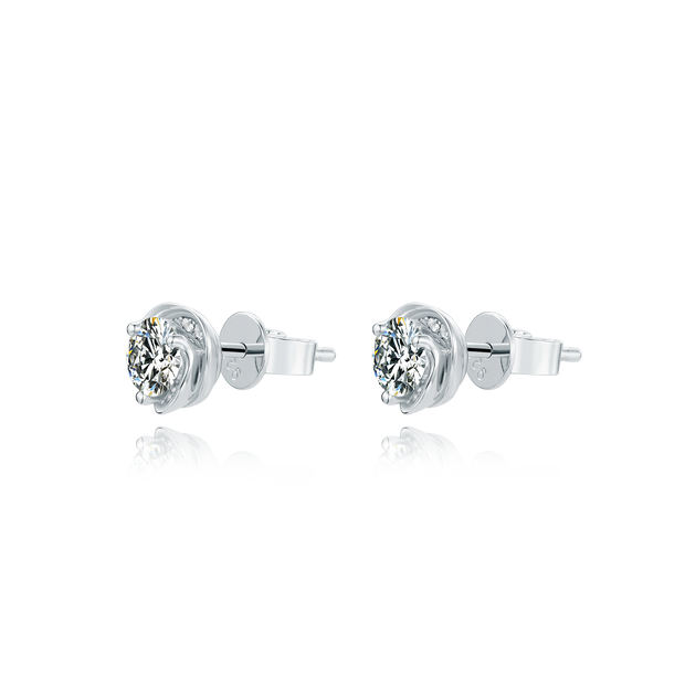 Lovely Heart Moissanite Earrings - Prime Adore