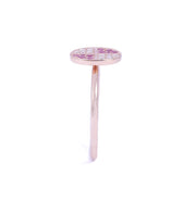 X-Circle Pink Sapphire Ring - Prime Adore