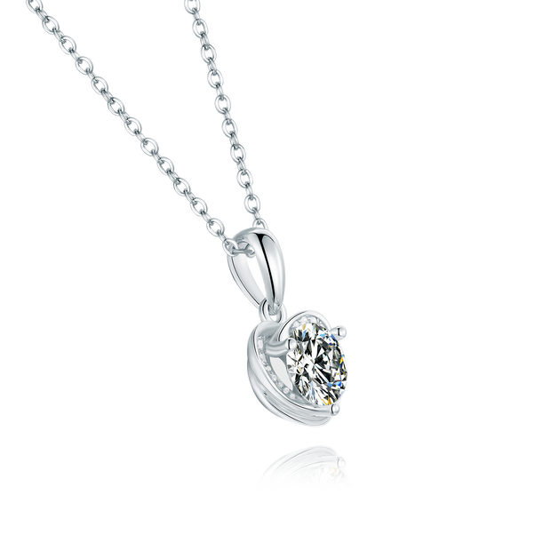 Lovely Heart Moissanite Necklace - Prime Adore