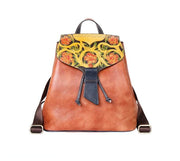 Chrysanthemum Leather Backpack - Prime Adore