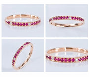 Pink Sapphire Eternity Ring - Prime Adore