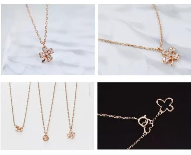 Four-Leaf Clover Chain Necklace - Prime Adore